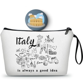 SEAMOON - Regalos de viaje, ideas de regalo de cumpleaños para hermanas, regalos únicos para mujeres, regalos de cumpleaños para mujeres, regalos de amigos, bolsa de cosméticos pequeña y espejo compacto, regalos de viaje para niñas, regalos de viaje en I