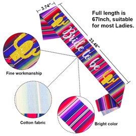 Final Fiesta Wedding Veil, Cinco De Mayo Mexican Themed Bridal Shower Party Favor, Bride to Be Satin Sash, Bachelorette Party Veil for Bride