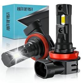 Focos LED H11 H8 H9 para Auto, 340W 38000LM 800% Más Brillante, 2 Piezas | 6500K Luces Blanco, H11 LED Luz Alta o Baja, Tamaño 1:1 Reemplazo Halógena,