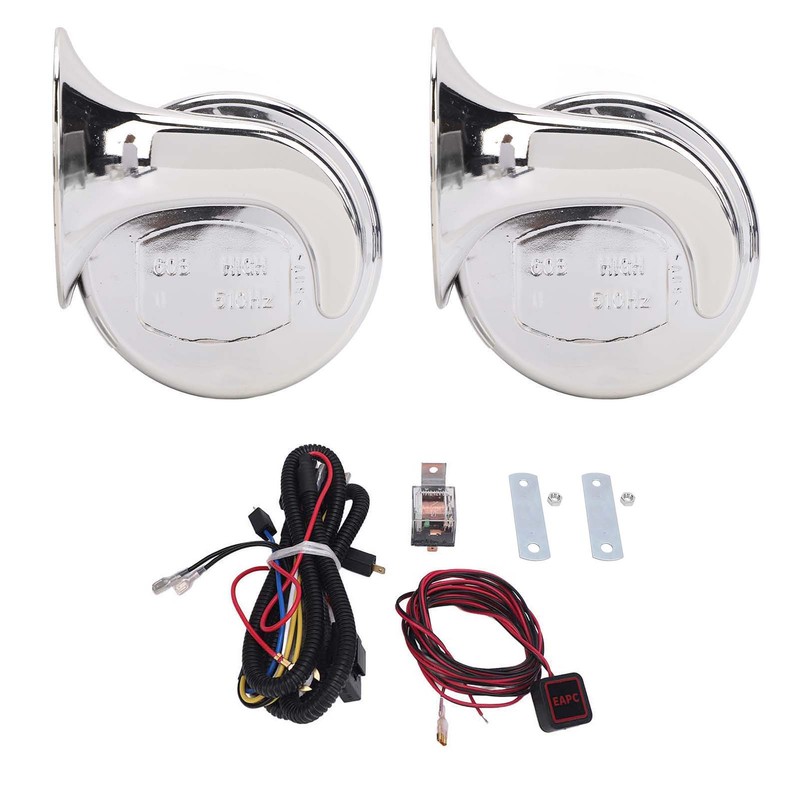 24V Electric Horn Kit Waterproof with Switch Harness Relay Universal