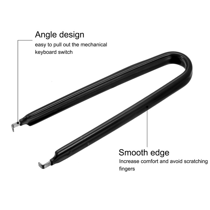 uxcell IC Puller Chip Extractor Stainless Steel with Insulated Vinyl