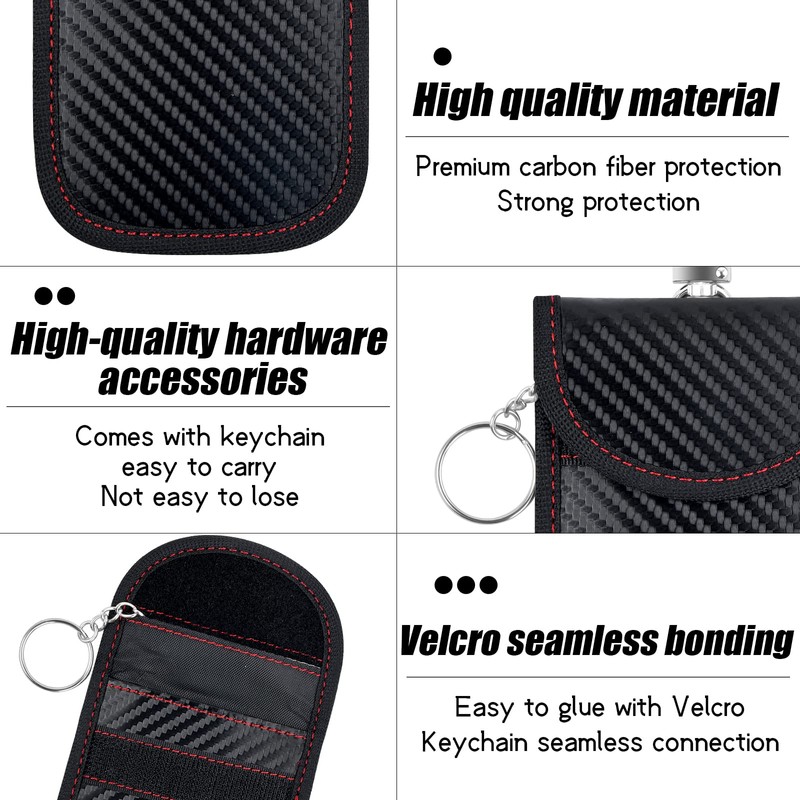 Pack of 2 Keyless Go Protection Car Keys, Signal Blocking