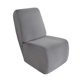 HDCAXKJ Reclining Sectional Couch Covers Velvet L Shaped Sectional Sofa Cover Washable Stretch Soft Corner Recliner Slipcover with Non-Slip Elastic Bottom (1 Additional Seat, Light Gray)