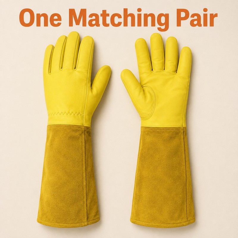 Long Thorn Resistant Rose Pruning Gloves – Breathable Garden Gauntlet