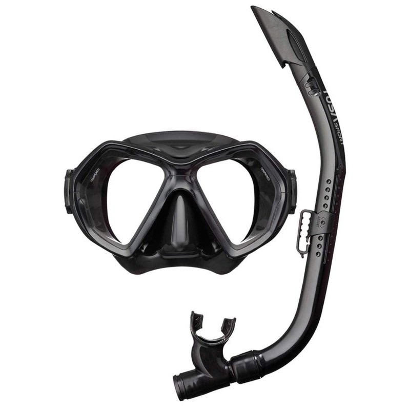 TUSA SPORT UC0106 Mask and Snorkel Set Adult - Black/Blue