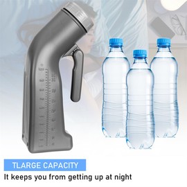 Urinal Unisex Incontinence Bottles Portable Pee Bottle Urine Bottle Large Pee Containers for Camping Car Travel Traffic Jam Queuing 1L
