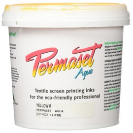 Permaset Aqua Fabric Standard Cover Screenprinting Inks - Yellow R - 1 Liter
