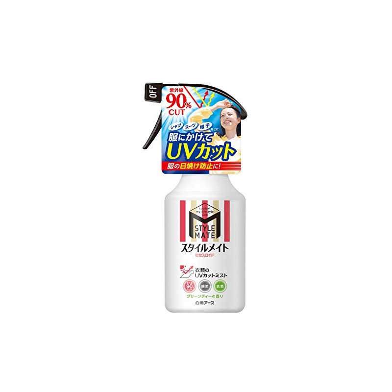 Hakuto Earth Stylemate UV Protection Mist for Clothes, 10.1 fl
