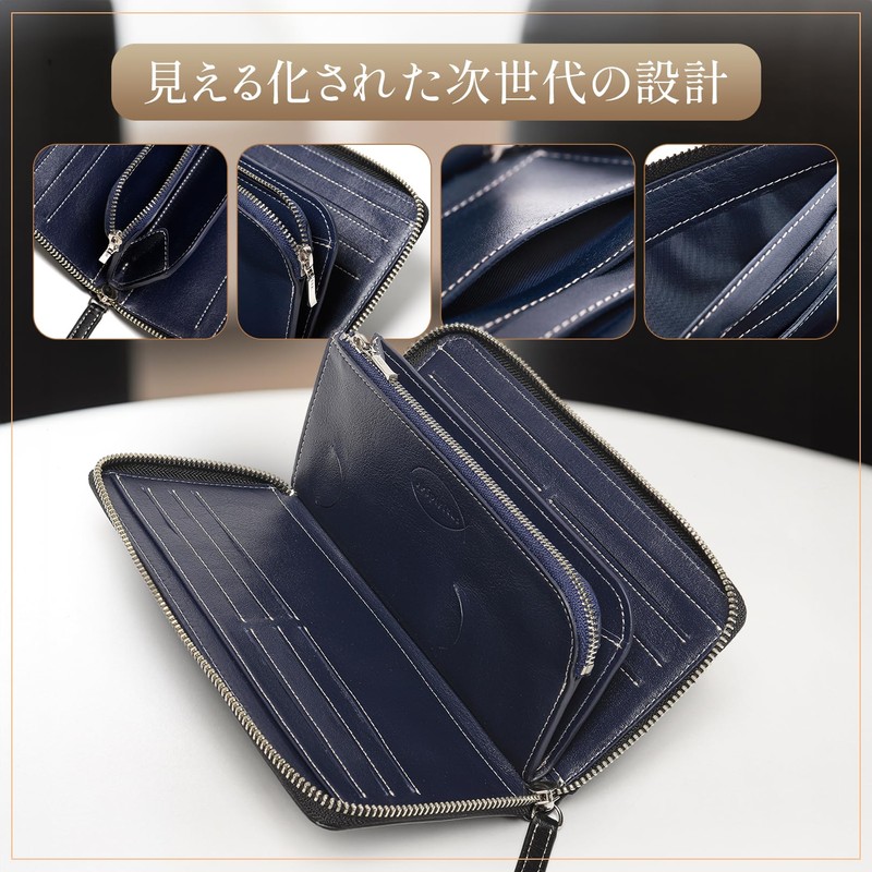 JPSpiritus Men's Long Wallet, Present, Men's Wallet, Men's Wallet, Brand