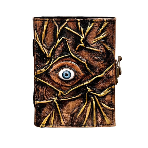 Hocus Pocus Leather Journal Blank Spell Book of Shadows with