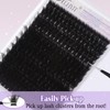 200D Lash Clusters 12-20mm Fluffy Cluster Eyelash Extensions Thick D