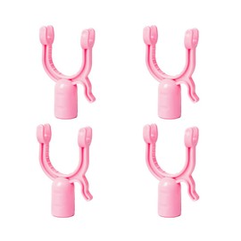 NentMent 4 Pack Clothes Hanger Reaching Hook Replacement 5/8 Inch Telescopic Adjustable Clothes Hook Pole End Hook Parts for Replacement Parts for Clothes Pole Forks 0.62in Plastic Fork Heads