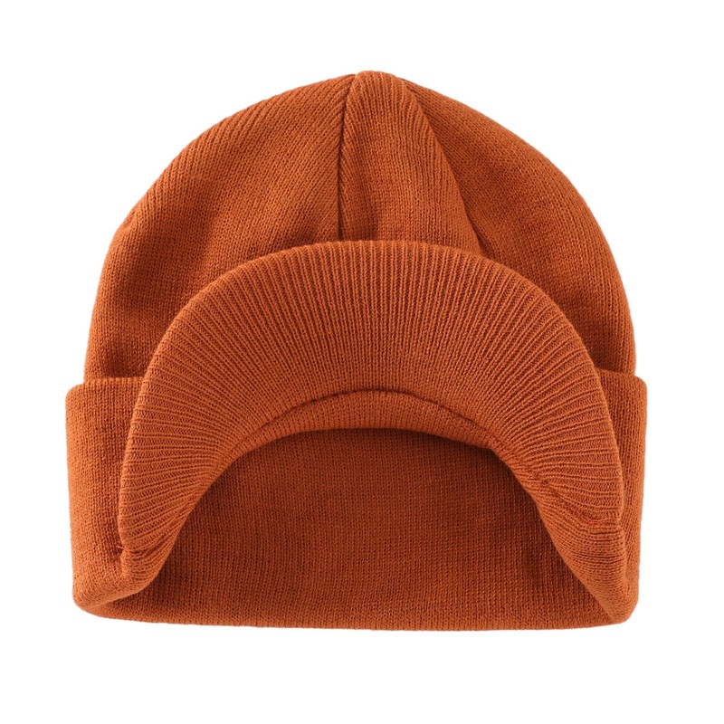 Home Prefer Men's Winter Beanie Hat with Brim Warm Double