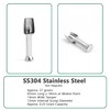 Mini SS304 stainless steel scoop with tamp tool,0.25 gram capacity