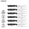 Farberware Triple Riveted Steak Knife Set, 6-Piece, High-Carbon Stainless Steel
