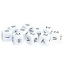 10 White Roman Numeral (D6) Six Sided Dice by Warlord