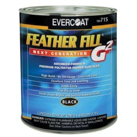 Fibre Glass-Evercoat EVERCOAT Fiber Glass-Slick Sand™ Polyester Primer Surfacer, Gallon (100-715) BLK