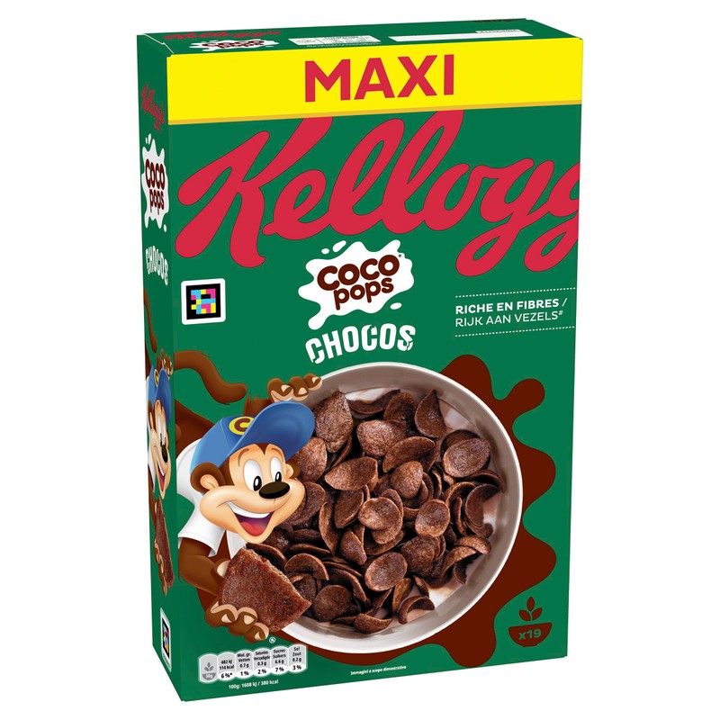 Kellogg's Coco Pops | Barchette al Cioccolato | con Frumento