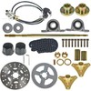 29" Go Kart Rear Axle Kit with Brake Assembly Chain