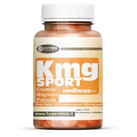Hyper KMG SPORT Integratore Sport Integratori Stanchezza con Creatina, Magnesio e Potassio - Integratore Allenamento Palestra Energetico Combatte Stanchezza ed Affaticamento Prodotto in Italia 60 Cpr