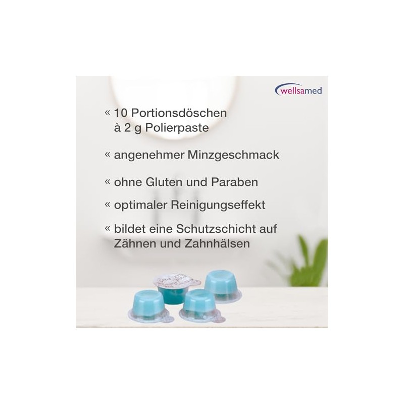 Polierpaste professional, Zahnpolierpaste mit Hydroxylapatit, Reingungspaste für Zähne 10 x