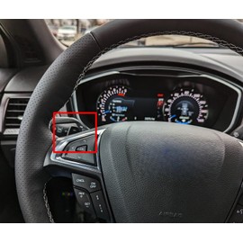 iJDMTOY Forged Caron Fiber Pattern Style Large Paddle Extensions Compatible with 2013-2020 2nd Gen Ford Fusion, 2013-2016 Ford Edge, 2016-2018 Lincoln MKX, etc