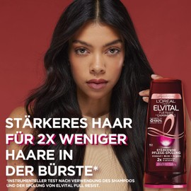 L'Oréal Paris Conditioner for Hair Loss Due to Hair Breakage, for Weak, Brittle Hair, with Biotin, Provitamin B5 and Arginine, Elvital Full Resist Power Booster Conditioner, 1 x 250 ml