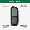Dulepax Vertical RV Window, 12" W x 24" H Tinted