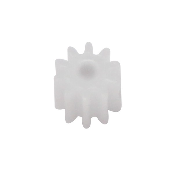 Othmro 30Pcs 102A Model Plastic Gears 10 Teeth 0.23in OD 0.07in Hole Dia 0.19in Thickness Tiny Gears Reduction Gear Plastic Worm Gears for DIY Craft RC Car Robot Motor Hobbyist White