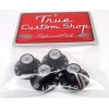 True Custom Shop® Black Witch Hat Control Knobs with Silver