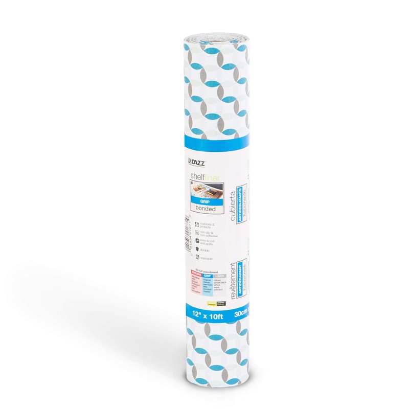 Pro-Mart 8742400 Ocean Origami Grip Bonded Shelf Liner, 12" x