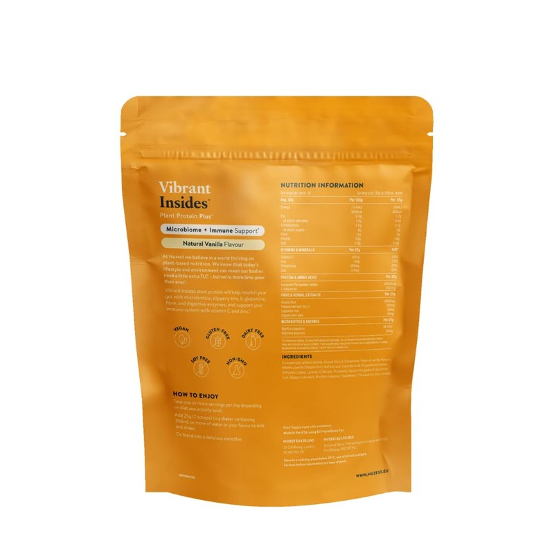 Nuzest Protein Plus | Vibrant Insides | Vanilla | Gut