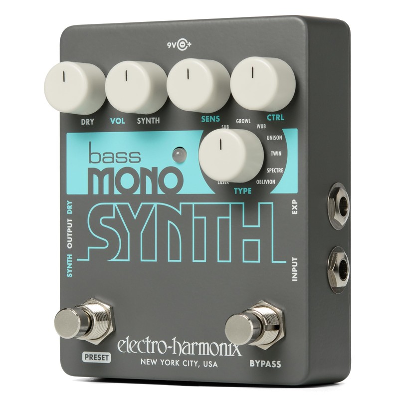 Electro-Harmonix Bass Mono Synth Bass Synthesizer Pedal