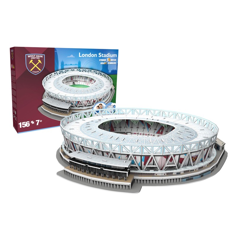 NANOSTAD West Ham United's London Stadium 3D Puzzle, multi coloured