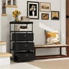 Flulep 3-Drawer Fabric Storage Cabinet - Removable Foldable Drawers, Industrial