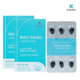K-Nutra 케이뉴트라 루테인 아이케어 아스타잔틴 300mg x 30캡슐 2박스 K-nyutra Lutein Eye Care Astaxanthin 300mg x 30 Capsules 2 Boxes