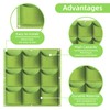 AkiiGer Wall Planting Bags - 9 Pockets Hanging Grow Bags,