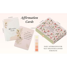 moonmemo Best Positive Affirmation Cards for Women – Daily Affirmations Cards Bulk for Mindfulness, Self-Care, Meditation | Inspirational quote and Motivational Gifts, words of affirmation for Women