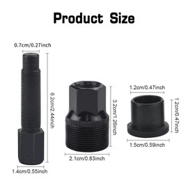 Bicycle Crank Puller Tools, Bicycle Crank Puller, Universal Bottom Bracket Puller, Bicycle Bottom Bracket Remover, Bicycle Crank Wrench Tool, for Standard, Square Type