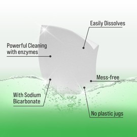 Rockin' Green Travel Laundry Detergent Sheets - Mess-Free Laundry Sheets Detergent Powerful Cleaning with Sodium Bicarbonate - Easily Dissolvable Laundry Soap Sheet (104 Loads, AC/DSea Breeze)