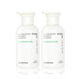 Innisfree [이니스프리] 이니스프리 마이 헤어 레시피 스트렝스 샴푸 330mL 2개 Innisfree My Hair Recipe Strength Shampoo 330mL 2pcs