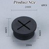 6Pcs 20mm Rubber Cable Grommets for Wire Hole Cover, Desk