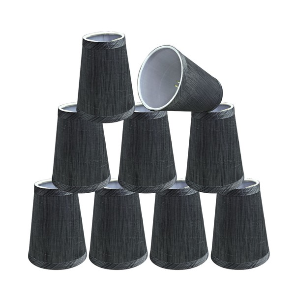 Aspen Creative 32651-9B Small Hardback Empire Shape Chandelier Clip-On Lamp