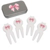 Azeeda 'Pink Bow' Golf Divot Tool/Repair Fork Gift Set (GO00066523)
