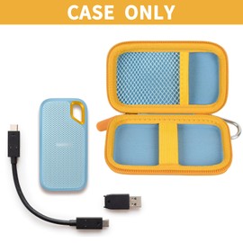 Case Compatible with SanDisk 1TB 2TB 500GB 4TB/for PRO Extreme Portable SSD, External Solid State Hard Drive Storage Holder for SDSSDE61/ SDSSDE60/ SDSSDE81/SDSSDE30/SDSSDE60 (Box Only)(SkyBlue)