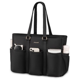 LOVEVOOK Work Tote Bag for Women, 15 Inch Laptop Bag for Women, Teacher Tote Bag Nurse Bag, Utility Bag For Work/Travel/College/Daily, Professional Computer Bag Large Purse Handbag With Multi Pocket