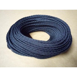 Simple Vintage Lighting 10 ft Vintage 3-Wire Twisted Cloth Covered Wire Antique Pendant Lamp Cord Black