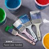 Bates 4Pack Plastic Handle Paint Brushes - Pastel Colors, Stain,