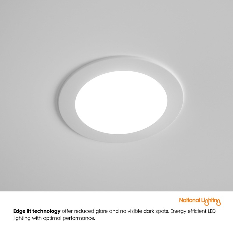 SIRIODISC 12W LED Round Recessed Ceiling Flat Panel Down Light