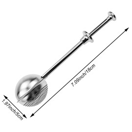 2 Pack Flour Sifter, 304 Stainless Steel Small Strainer Fine Flour Duster for Baking One Handed Operation Baking Sifters for Baking, Sifting Sugar, Flour, Spices and Tea Strainers